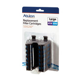 Aqueon large internal filter cartridge for AT30/AT40 improves water clarity.