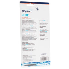 Aqueon Pure enzymes in water illustrate breakdown of organic sludge for clearer tanks.