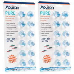 Aqueon Pure live bacteria ball pack ready to dose enhances biofiltration and aquarium balance.
