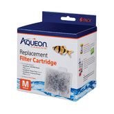 Aqueon replacement filter cartridge medium front view improves filtration