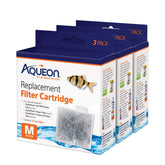 Aqueon replacement cartridge medium pack shown from the front for easy installation and replacement