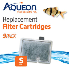 Aqueon small dense-floss cartridge delivers robust filtration.