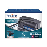 Aqueon SmartClean filter nozzle rotation close-up shows easy partial water changes