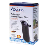 Aqueon Submersible Internal Filter AT10 front view enhances small tank clarity.