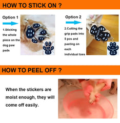 Aqumax setup guide image shows two fitting options for paw pads