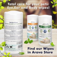 Close-up of Arava wipe texture for gentle eye cleaning