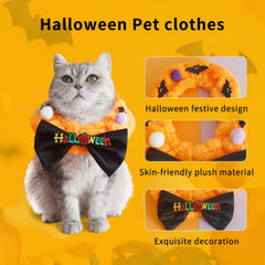 Arborix dog halloween collar features bat patterns for party-ready vibes.