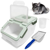 Arfubye chinchilla sand bath top view showing roomy bathing area for small animals