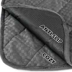 ARGOPET Cat Bed checkered grey pattern blends with decor