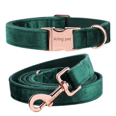 ARING PET Velvet dog collar showing soft fabric for comfortable daily wear