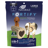ARK NATURALS Fortify 18oz bag packaging shows beef marrow center for energy and dental care.