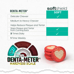 Cross-section view of ARK NATURALS Soft Shield shows toothpaste center for polishing.