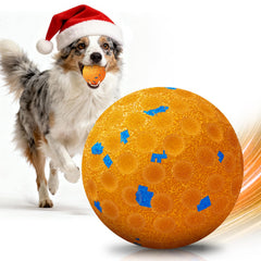 AronYada Smart Interactive Dog Ball exterior view, showcasing chew-resistant durability for aggressive chewers.