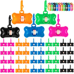 Arroyner bone-shaped poop bag dispenser with clip for on-the-go cleanup.