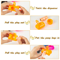 Arroyner dispenser with clip attaches securely to bags or backpacks.