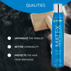 Artero Matt-X no-rinse spray convenient for on-the-go grooming