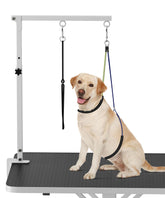 Artibear dog grooming arm folded 270 degrees for compact storage.