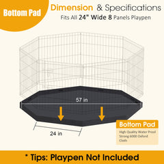 Artmalle bottom pad cover 600D oxford fabric provides durable waterproof protection