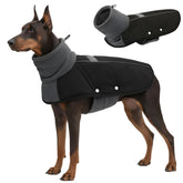 ASENKU dog coat windproof winter jacket keeps large dogs warm during cold walks.