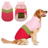 ASENKU dog jacket plaid reversible back pocket provides convenient storage during walks.