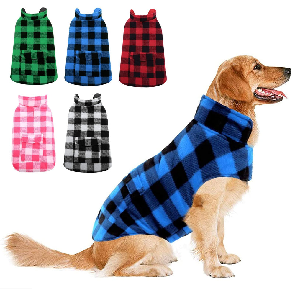 ASENKU dog winter coat blue XL front view highlights lightweight warmth for cold walks