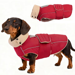 ASENKU warm dog coat waterproof-windproof outer shell keeps dogs dry and comfy.