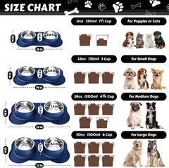 AsFrost large-stand bowls suit medium to large dogs at mealtime.