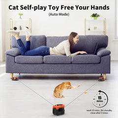 AsFrost upgraded cat toy DIY trajectory clips for varied cat challenges