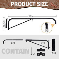 AshKiz hose boom 180-degree swing arm reaches every part of the horse for thorough washing.