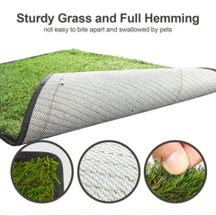 ASKIZ durable grass mat resists chewing and flattening.