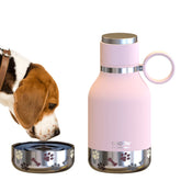 Asobu Buddy Bottle pink water bottle with removable dog water bowl for easy pet hydration on the go.