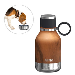 Asobu Buddy Bottle removable dog water bowl enables quick hydration on walks.