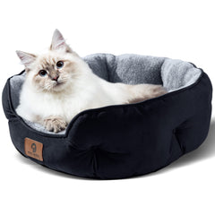 Asvin bed with round design for head and neck support and secure rest