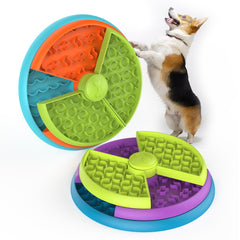 ATDOALL slow-feeder bowl 3layers top view promotes slow feeding and focus.