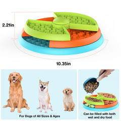 ATDOALL slow-feeder bowl treats hidden level encourages reward-based play.