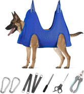 ATESON pet grooming hammock front view for secure trimming
