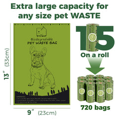 ATIFBOP 48-rolls leak-proof bags shown for quick, tidy cleanup