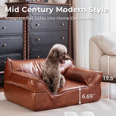ATJafurn Memory foam base and armrests offer soft support for small dogs.