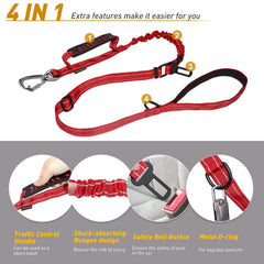 AUBELL reflective thread leash improves night-time visibility for safety.