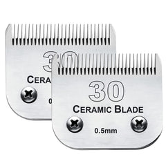 Audoc 2Pack 30 blade closeup demonstrates a sharp cutting edge for precise grooming.
