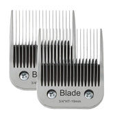 Audoc blades pack with two 3/4 inch blades for precise dog grooming