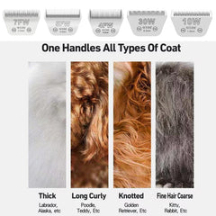 Audoc 30W wide blade pack shot features two blades for versatile grooming.