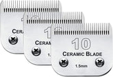 Audoc 3-pack 10-blade close-up for precise dog grooming cuts.