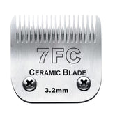 Audoc 7FC blade close-up showing ceramic and stainless steel construction for durable cutting