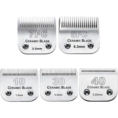 Audoc dog grooming blades ceramic focus for cooler, smoother trims