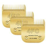 Audoc gold 4F blade pack compatible with Andis/Oster/Wahl for precise grooming