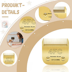 Audoc heat-resistant dog grooming blade keeps cool during use