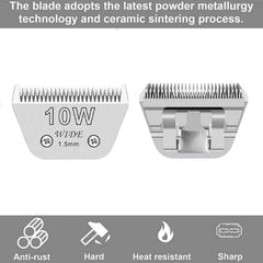 Audoc wide blades 5FW edge-detail closeup supports quick bulk trimming