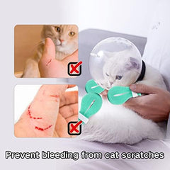 Augegel cat muzzle strap with adjustable Velcro for secure, customizable fit.
