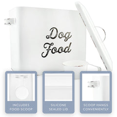 AuldHome Design white enamelware close up highlighting distressed finish and farmhouse charm
